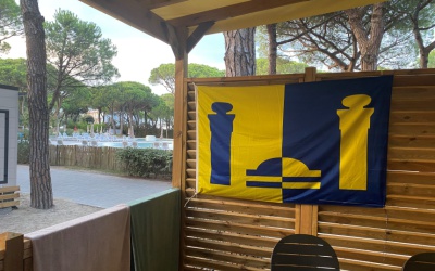 Vlag in Lido di Jesolo, Italië